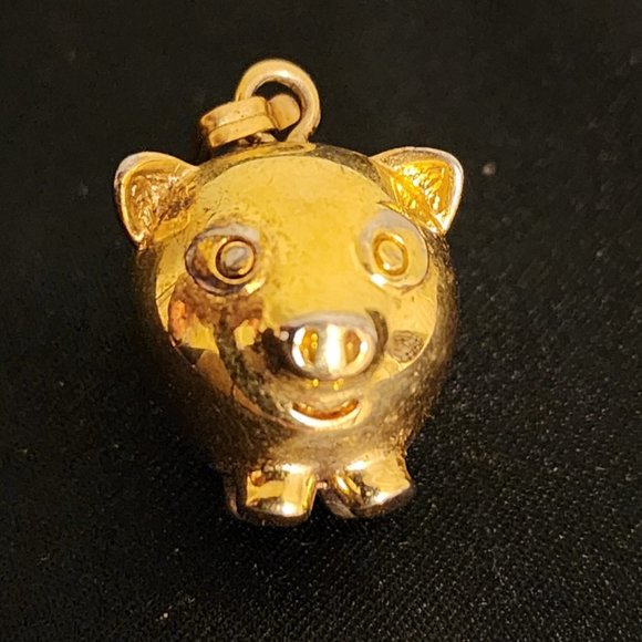 Vintage Monet Pig and Heart Charms - Picture 4 of 11